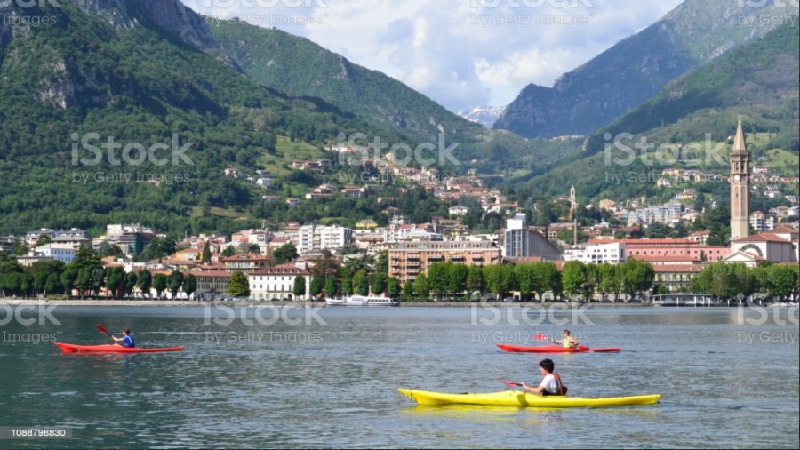 rowing at Lake Como